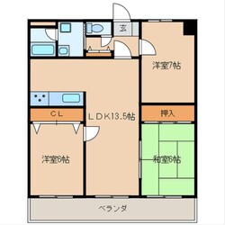 パストラールの物件間取画像